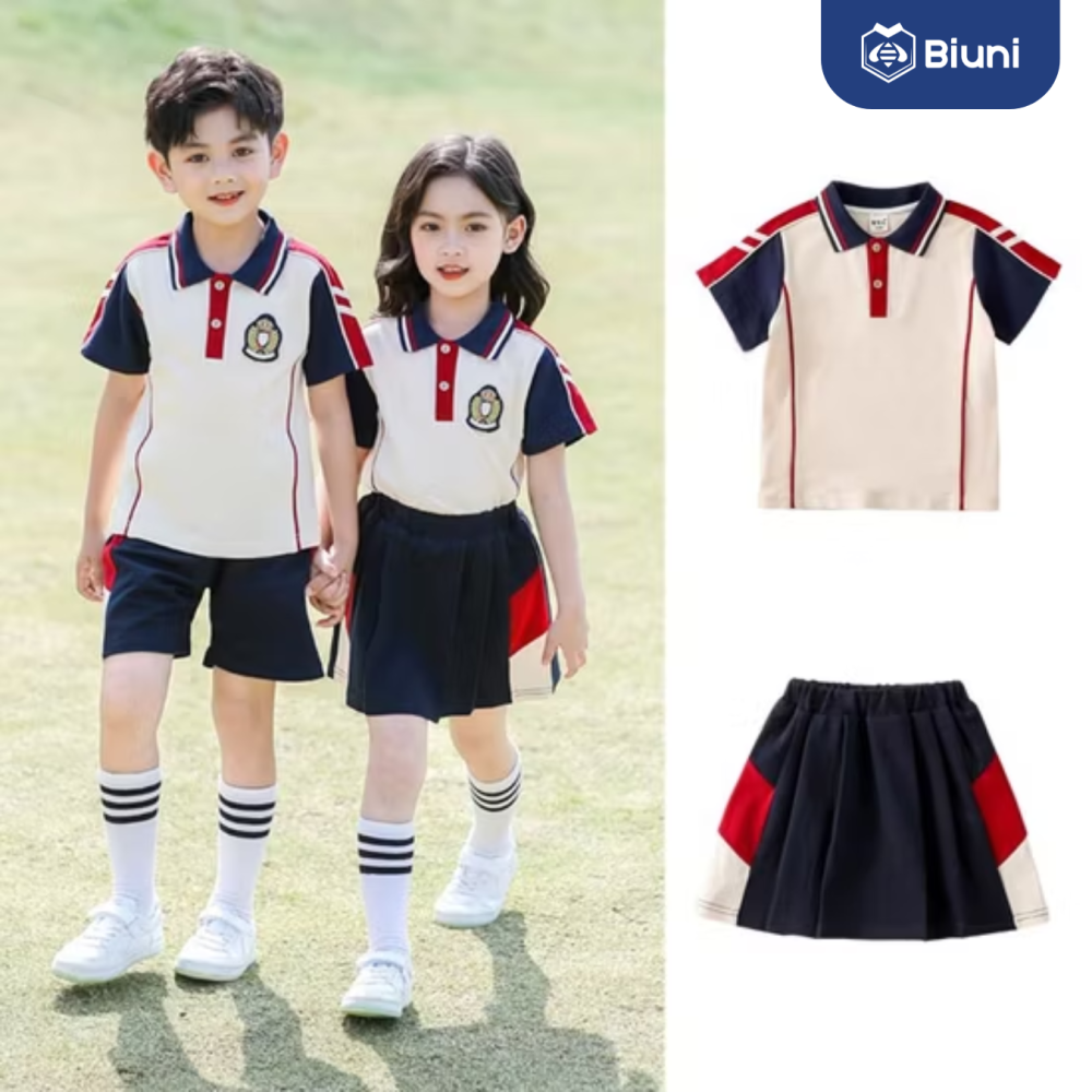 Đồng Phục Học Sinh Tiểu Học Mùa Hè – Thoáng Mát, Thời Trang, Chất Lượng
