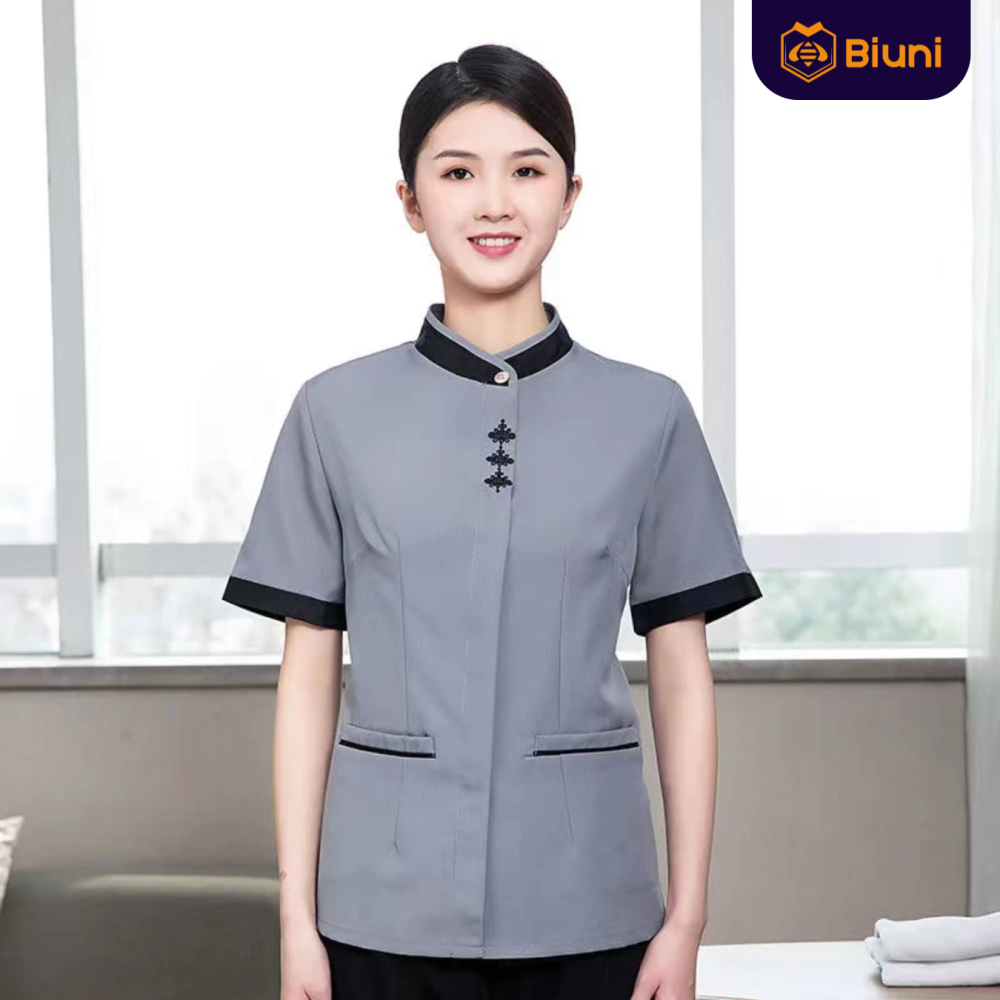 Đồng Phục Nhà Hàng - Khách Sạn Tay Lỡ Thời Trang Mùa Hè